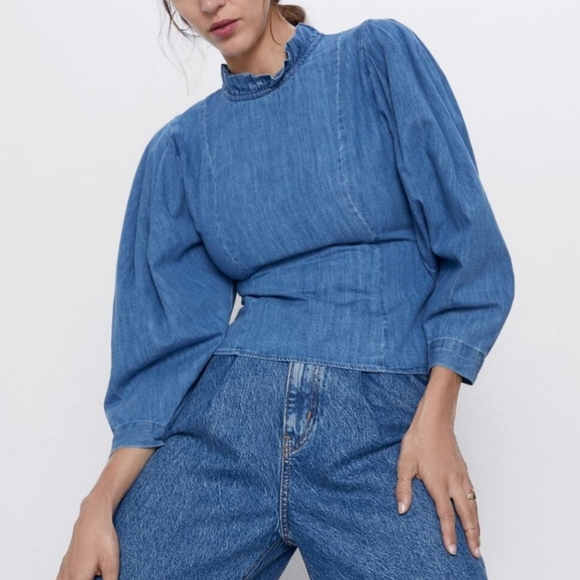 Zara Tops - Zara Chambray Top